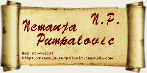 Nemanja Pumpalović vizit kartica